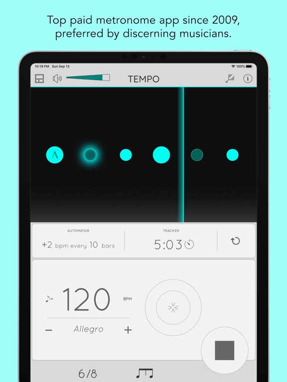 Screenshot #1 for Tempo - Metronome with Setlist