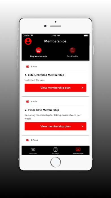 Elite Edge Fitness App Screenshot