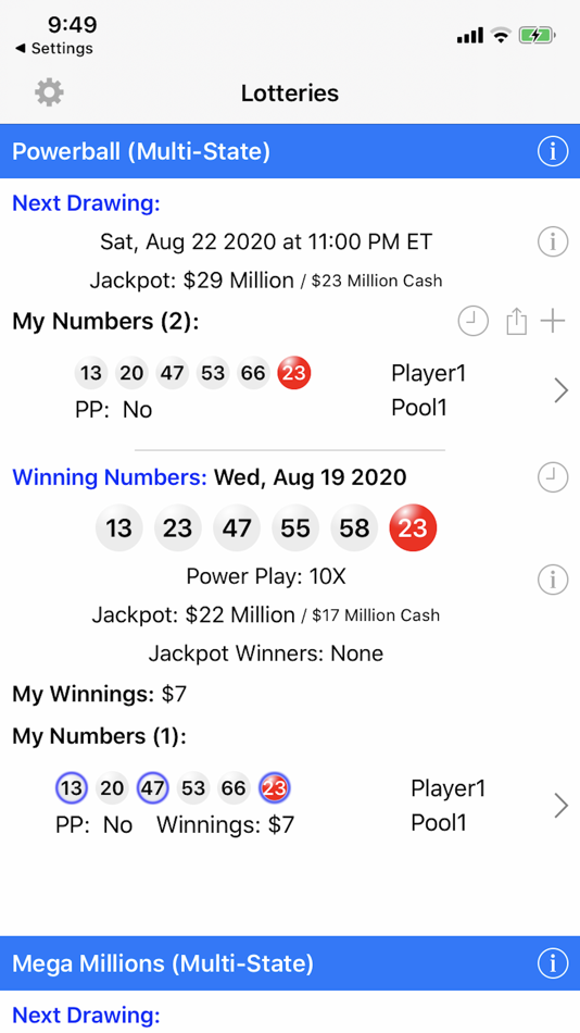 #1. Lotto Central (iOS) 由: Vadim Tesis
