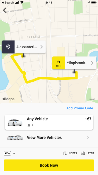 Taksi Tampere Screenshot