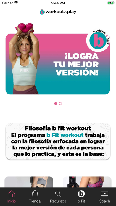 bFit Workout & Play Screenshot