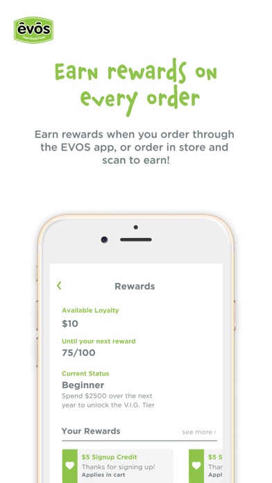 EVOS Restaurants (USA) Screenshot