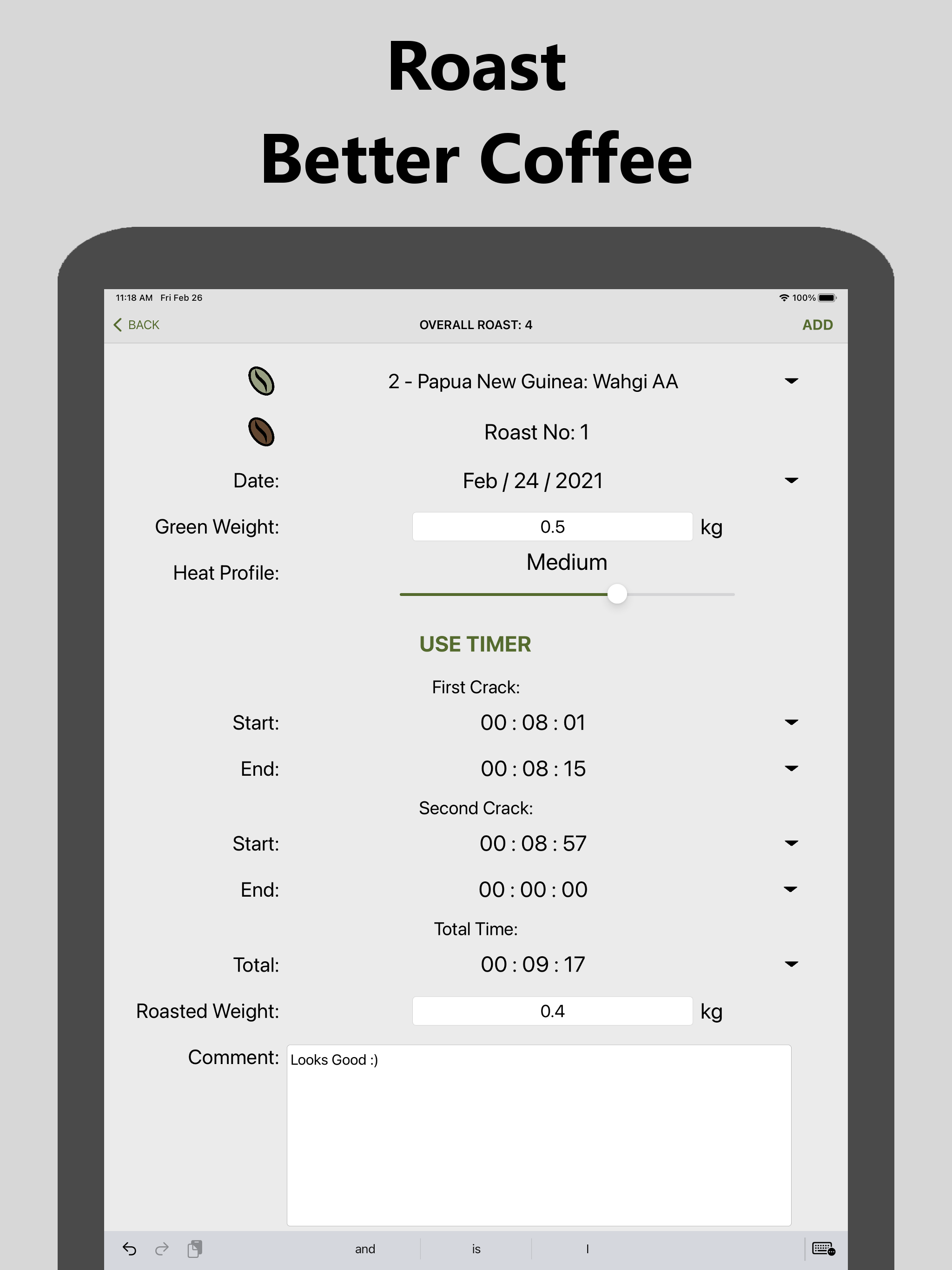 Bean Tracker