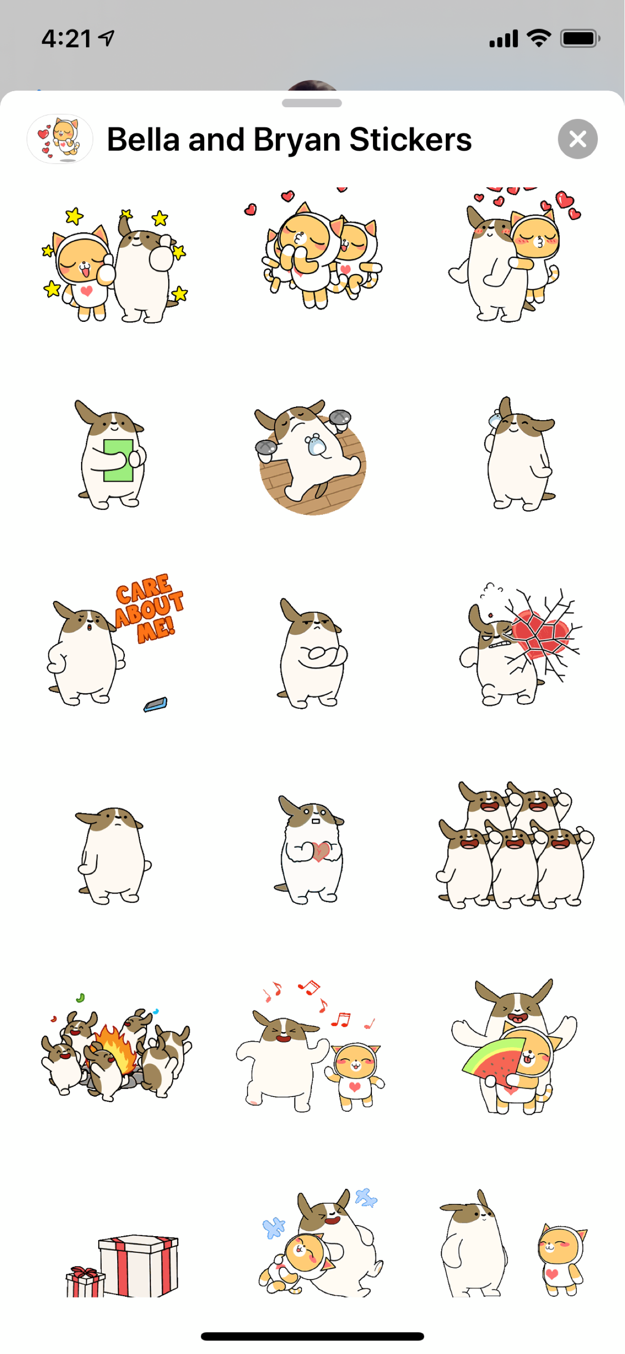 Bella and Bryan Stickers