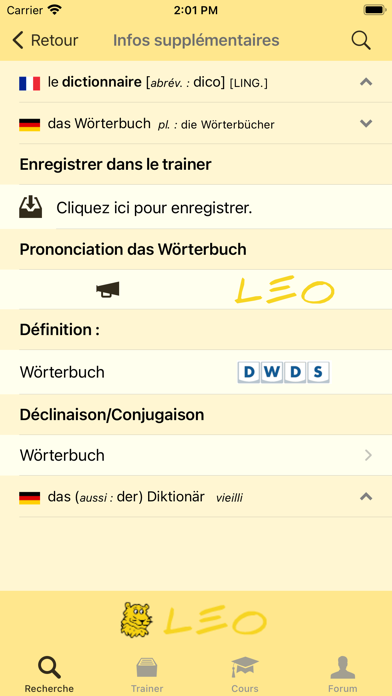 Screenshot #3 pour Dictionnaire LEO