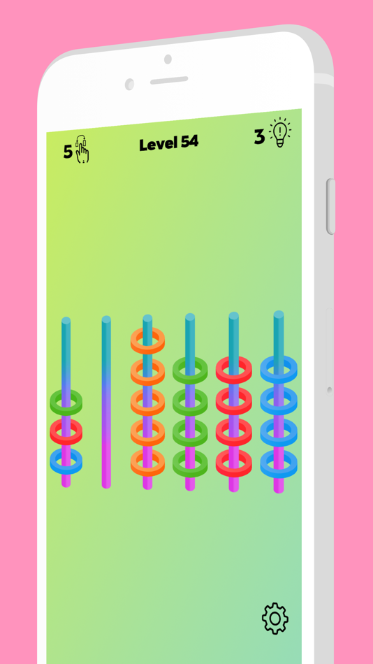 #5. Hoop Sort: Stack and Fill 3D (iOS) Podle: Tapotap