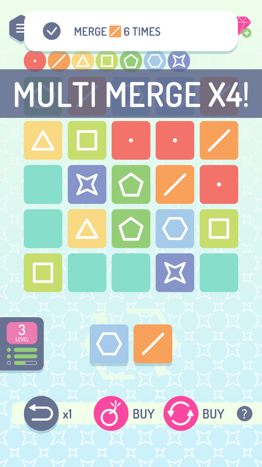 #2. Shape Up! Merge Puzzle (iOS) By: Mousetrap Games
