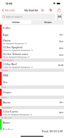 Game screenshot My Shopping List, Grocery list apk