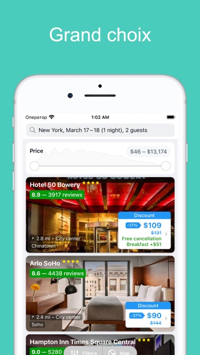 Screenshot #2 pour Hôtel low cost