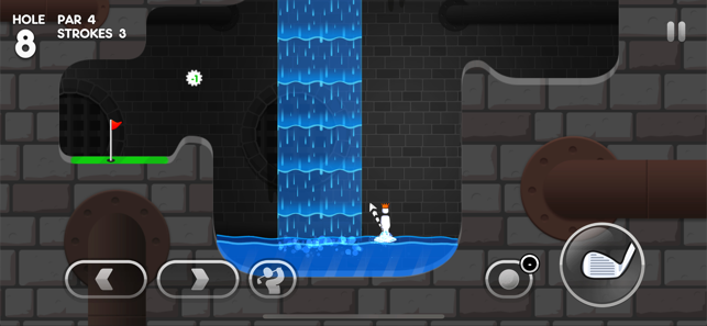 ‎Super Stickman Golf 3+ Screenshot