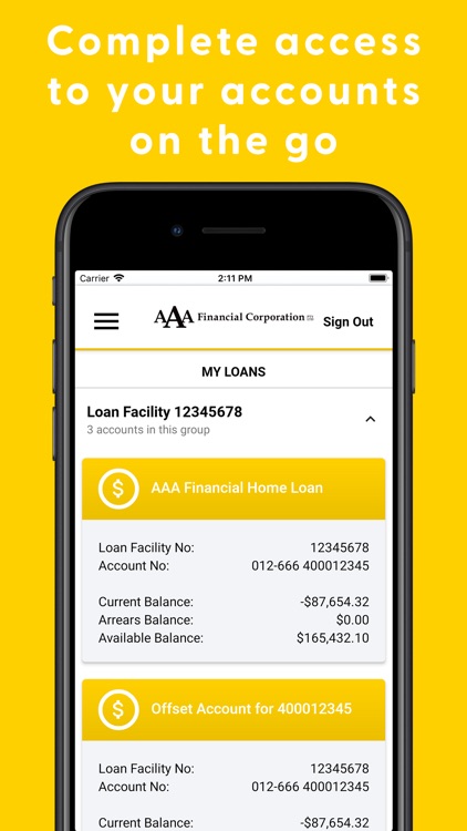 AAA Financial Mobile Access