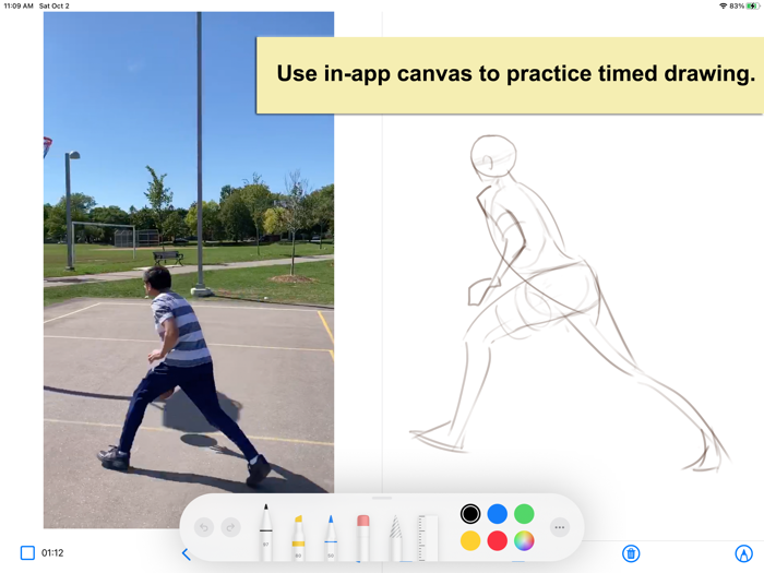 Video Figure Gesture Drawing