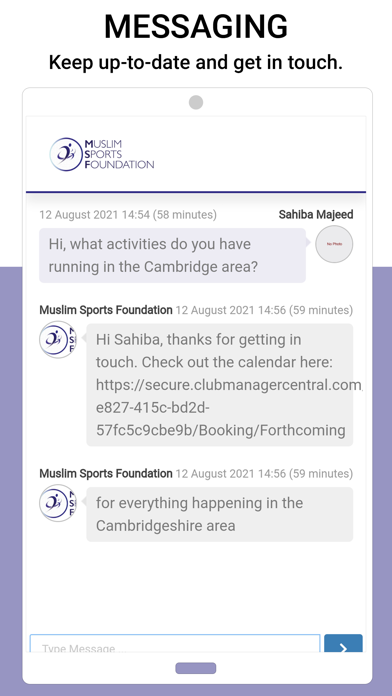 Muslim Sports Foundation Screenshot