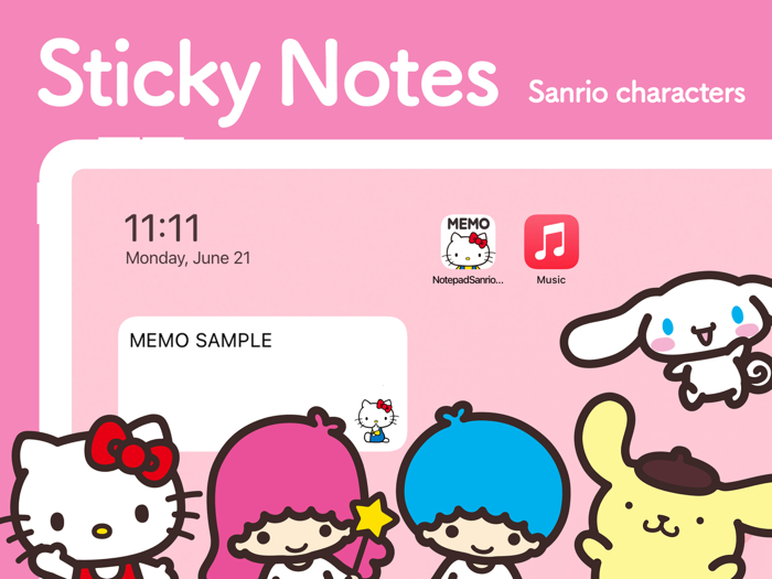 Notepad Sanrio characters