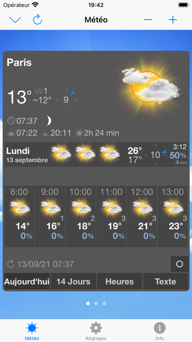 Screenshot #1 pour ClassicWeather HD