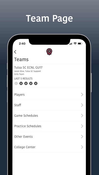 Tulsa Soccer Club Screenshot