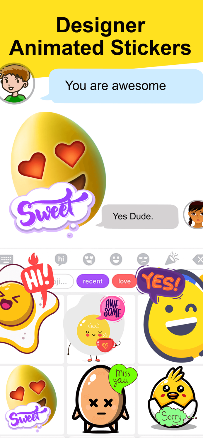 Animated Egg Friends