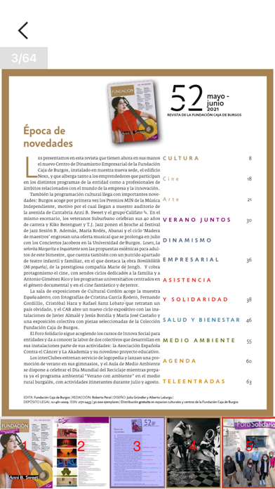 Revista Fundación Caja Burgos Screenshot