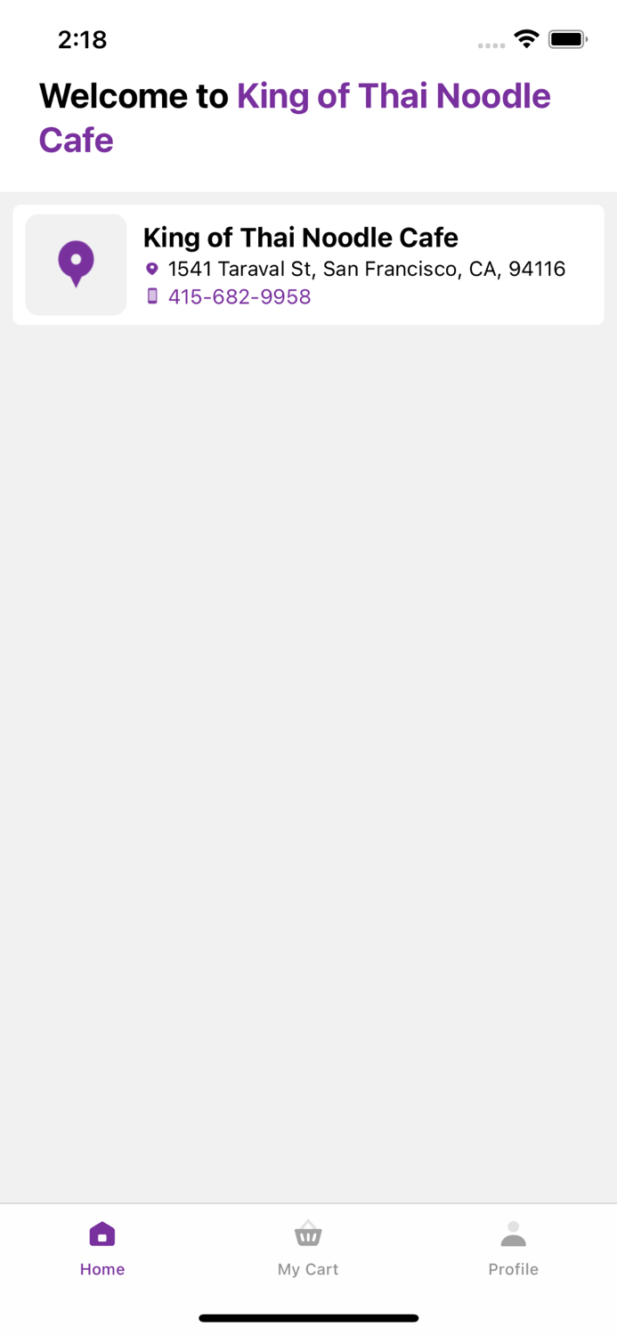 King of Thai Noodle Cafe