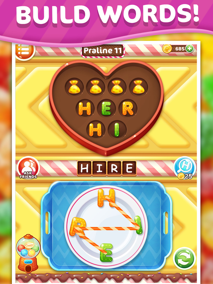 Word Candy Sweetest Word Game