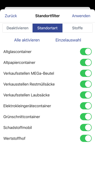 abfallApp MEG Screenshot