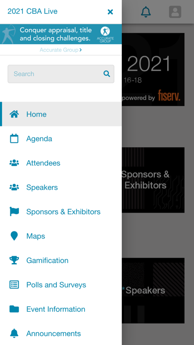 CBA Event App Screenshot