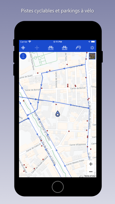 Screenshot #1 pour Pistes Cyclables Valence