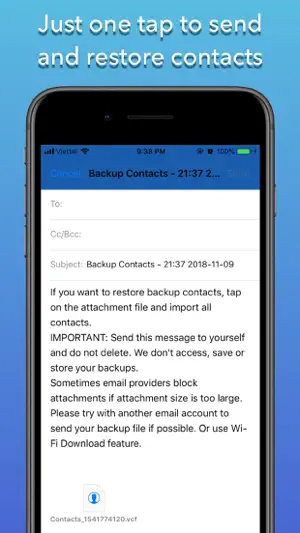 Backup Contacts Cleaner screenshot 4