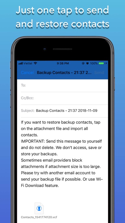 Backup Contacts Cleaner screenshot-3