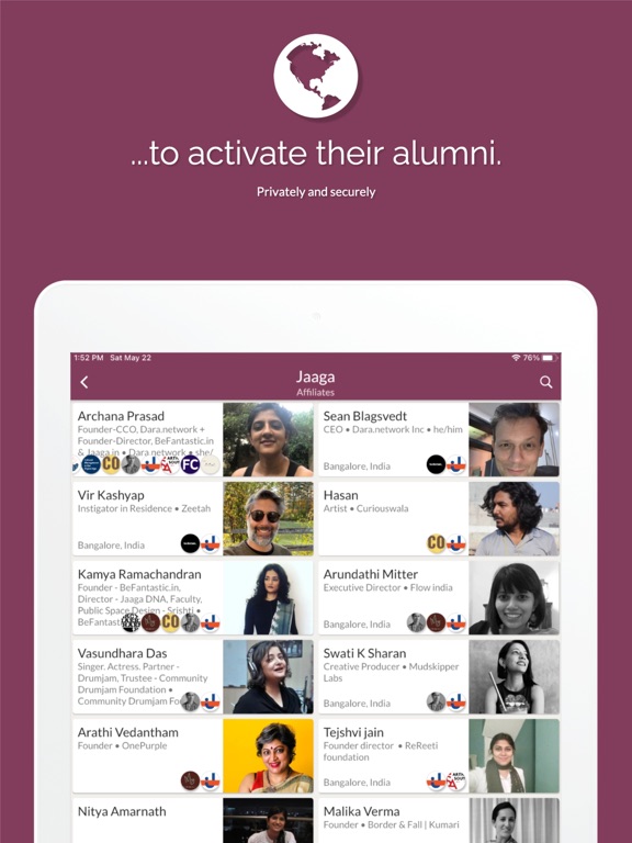 Dara.network iPad screenshot 8 - Social Networking app