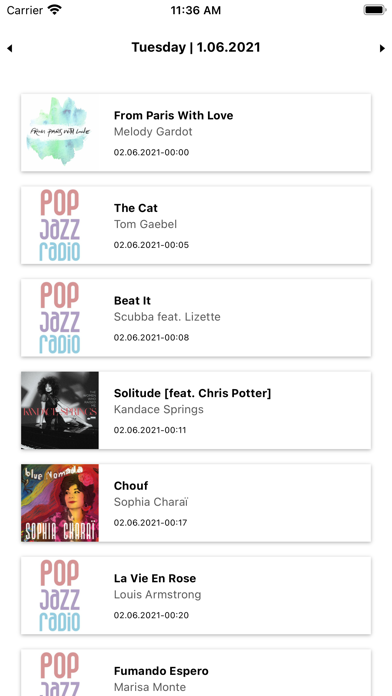 pop jazz radio Screenshot