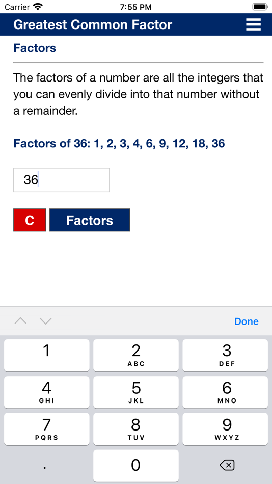 #3. Greatest Common Factor (iOS) 由: H Valeur