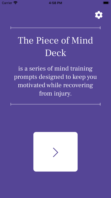 Piece of Mind App Screenshot