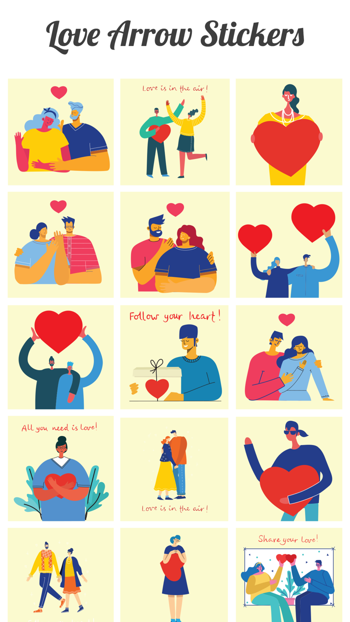 Arrow Stickers For iMessage