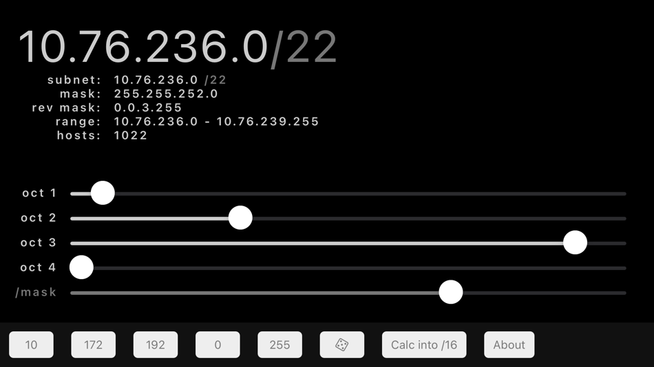 #1. CIDR Calc (iOS) بواسطة: Paul Smicker