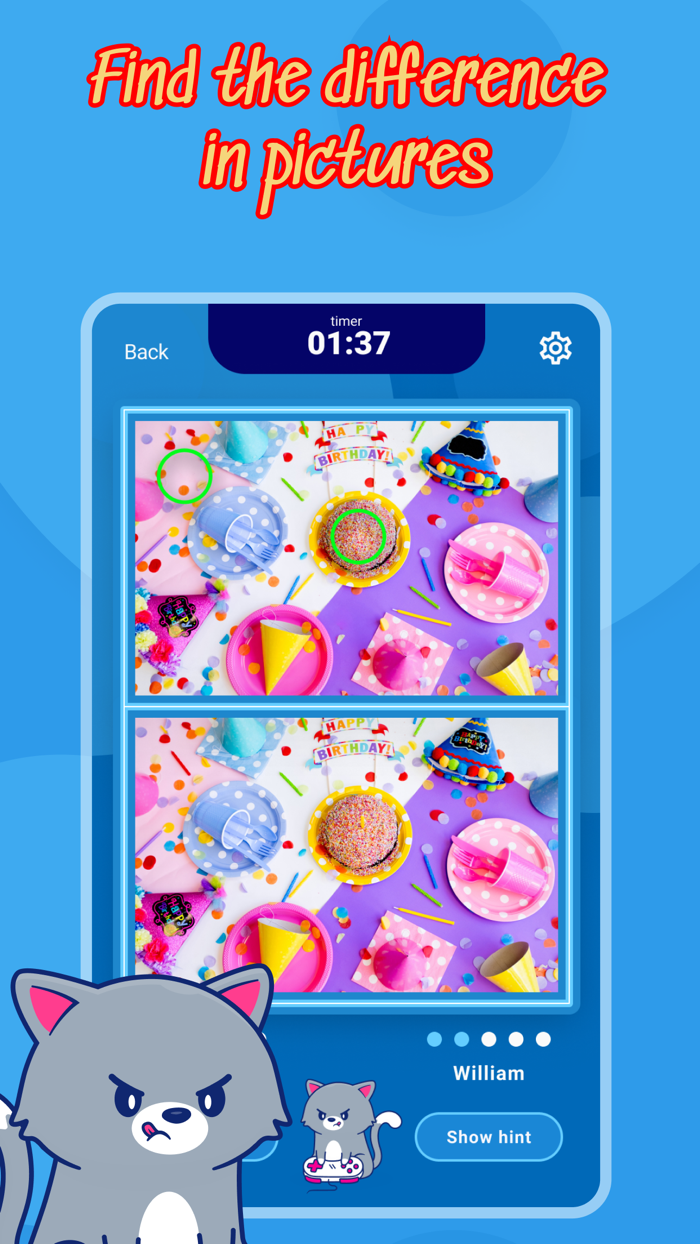 Hidden Difference Tap to find