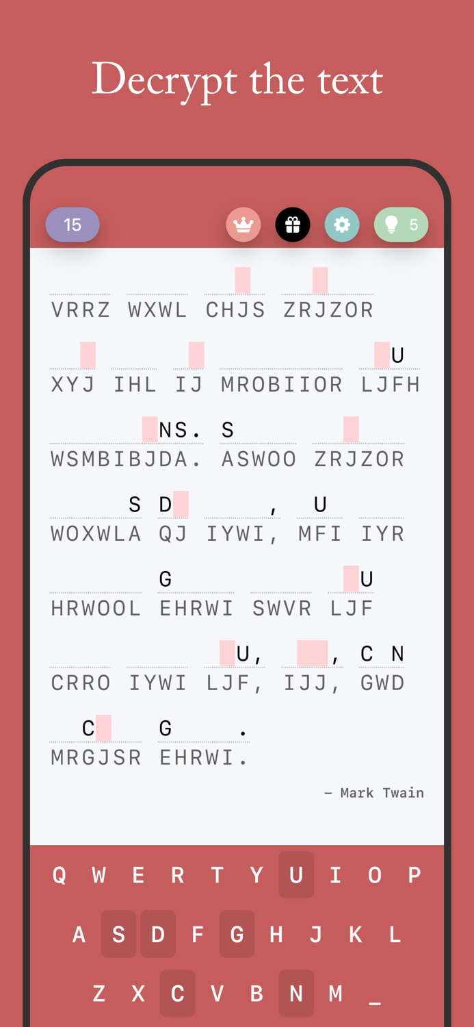 Cryptogram - Quote Puzzle