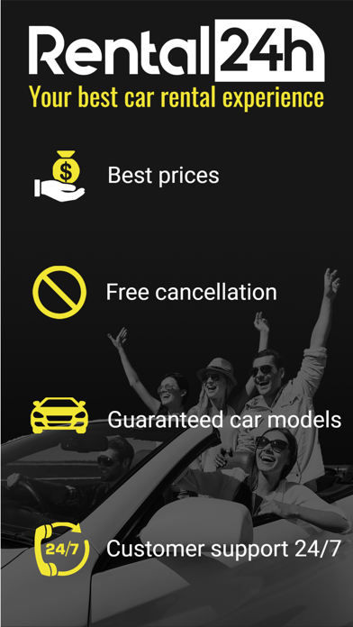 RENTAL24H.com Car Rental App Screenshot