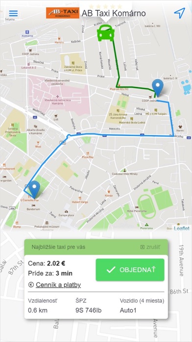 AB taxi Komárno Screenshot