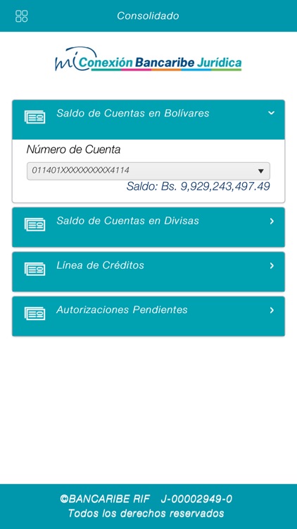 Mi conexión Bancaribe Jurídica screenshot-4