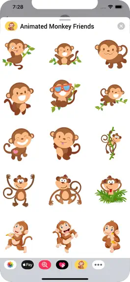 Game screenshot Animated Monkey Friends apk