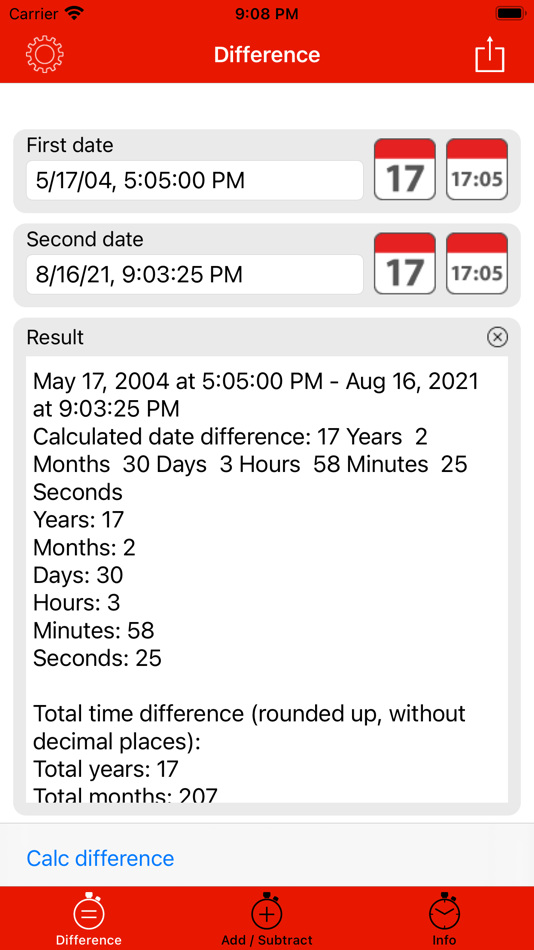 Acana Date Calculator - 2.2.0 - (iOS)