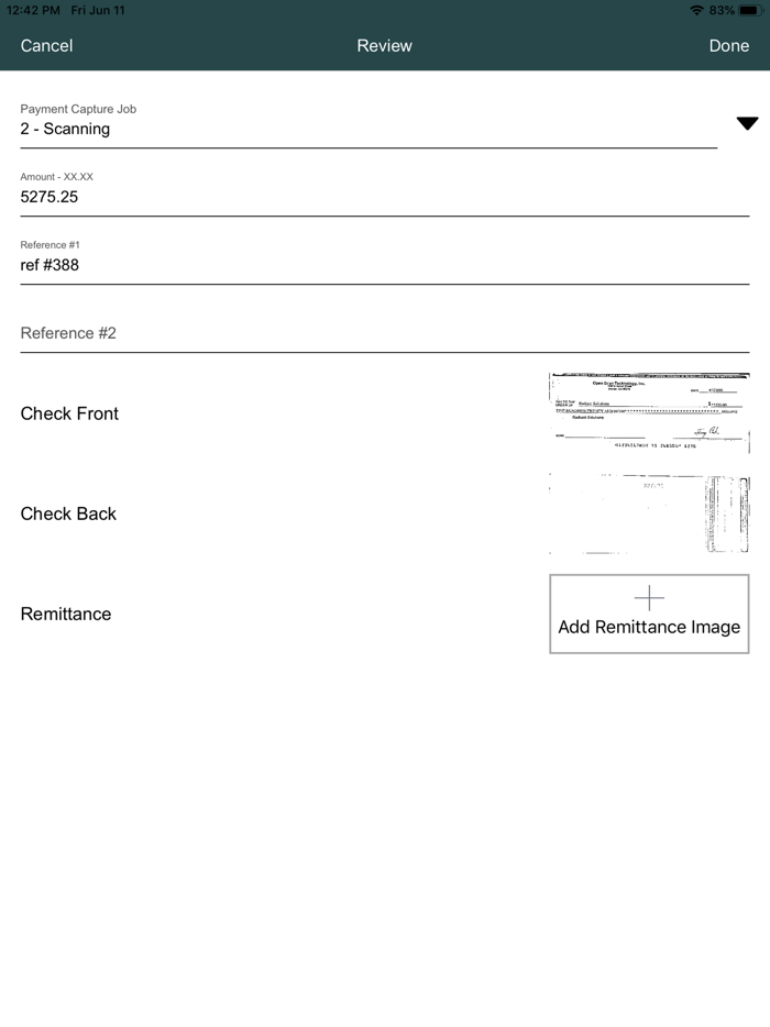 Billtrust Mobile Deposit