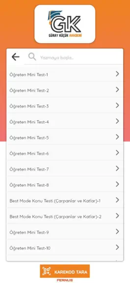 Game screenshot Güray Küçük Akademi Çözüm apk