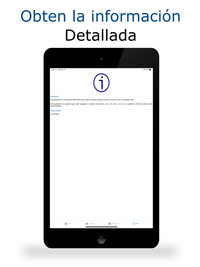 Consulta Información vehículo