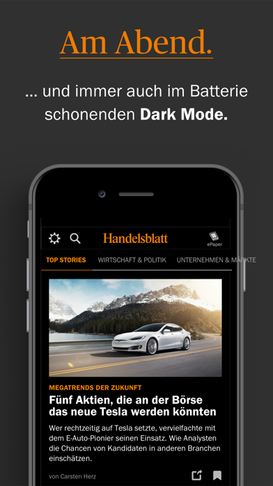 Handelsblatt - Nachrichten Screenshot