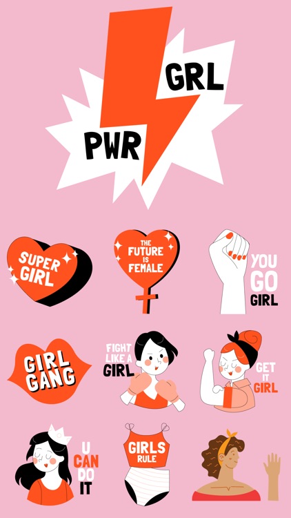 Girl Power Stickers!!