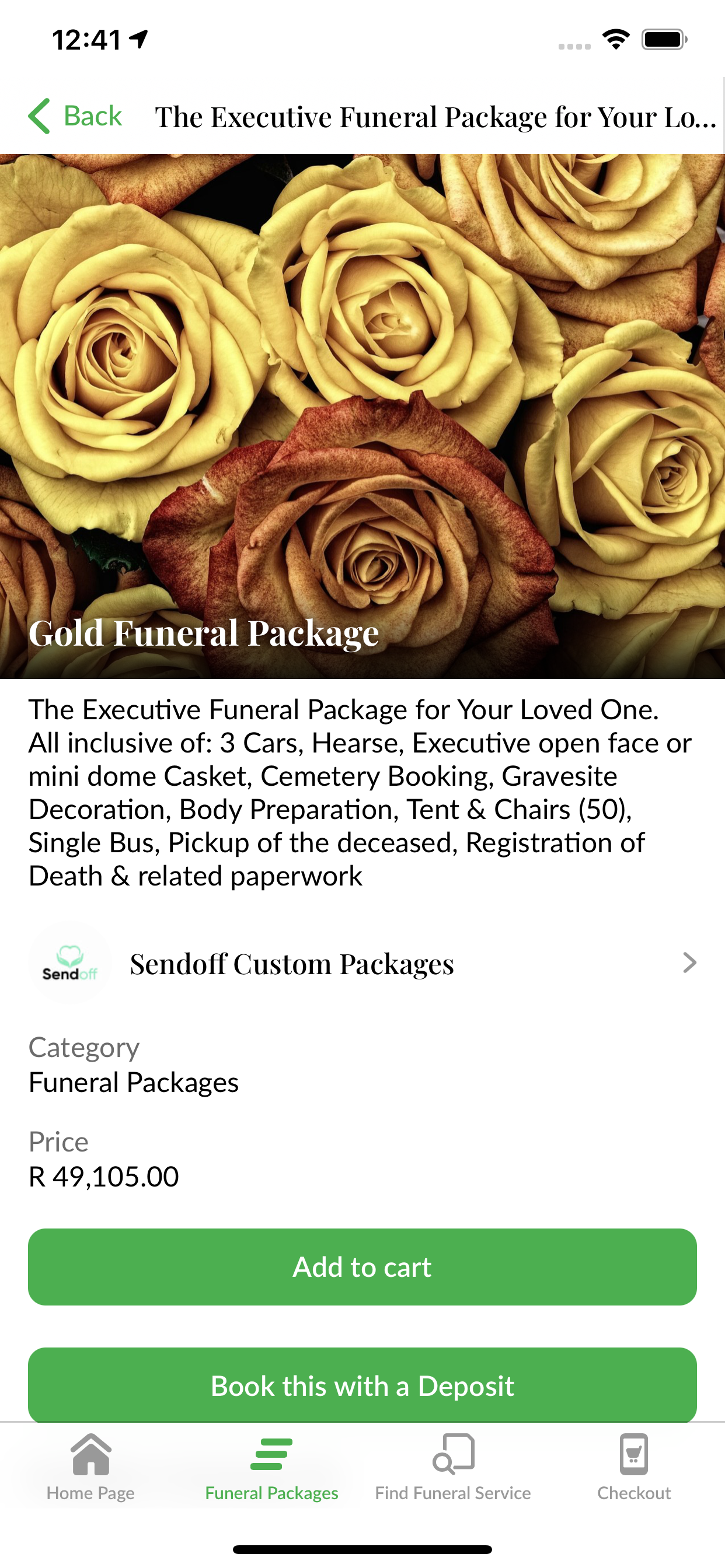 Sendoff Funeral App