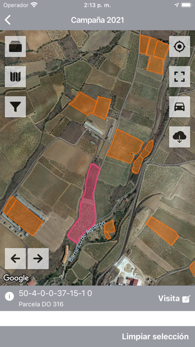 DOP Cariñena Control de Campo Screenshot