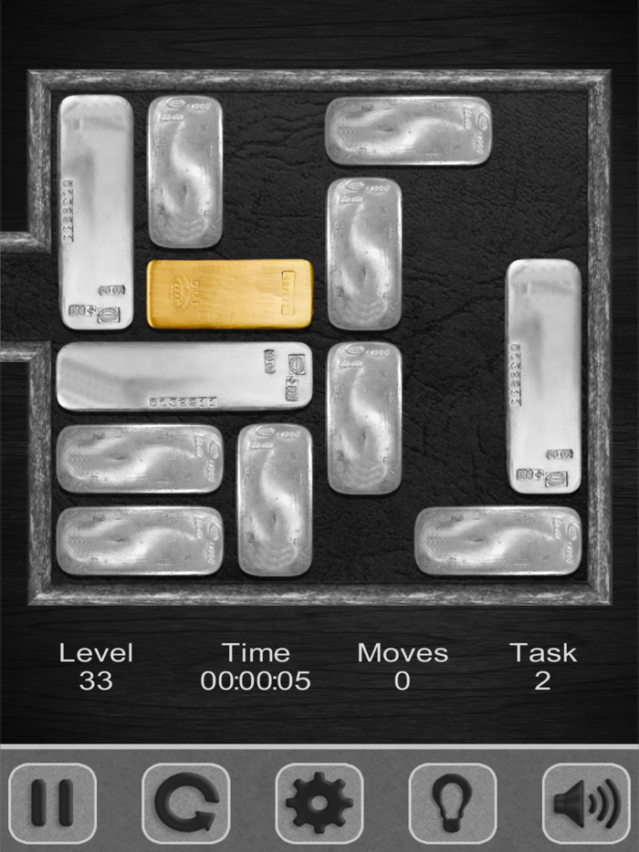 Unblock the gold bar Unlock it